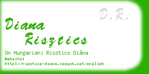 diana risztics business card