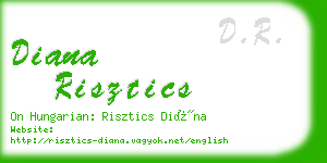 diana risztics business card